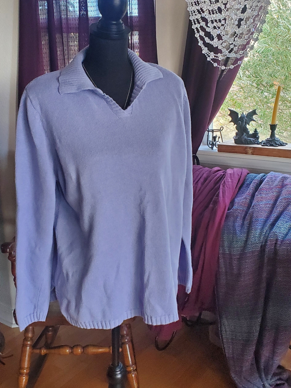 Cj Banks Vintage Ramie Blend Sweater